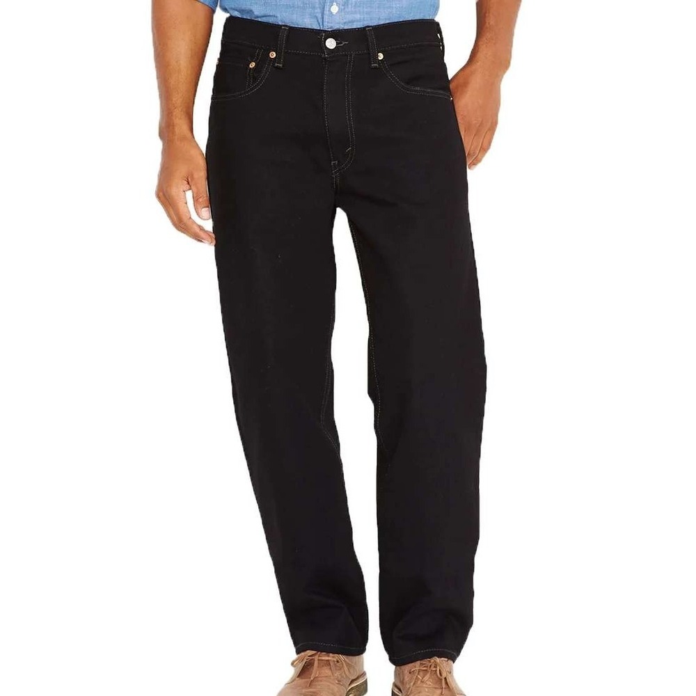 NWT Levi's 550 Relaxed Fit Jeans Men's 32x29 Black 100% Cotton Denim